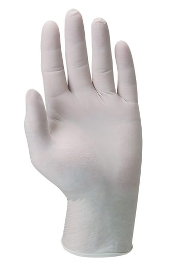 Talia Disposable Latex Gloves – White Protective Gloves for Food Handling & Medical Use