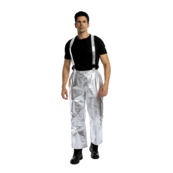Heat Protection Aluminized Bib Apron – High Temperature Radiant Heat & Molten Metal Splash Protection