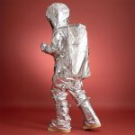Aluminised firefighting suit front view