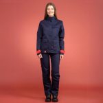 CAP 1 flame-retardant jacket, grey, worn view